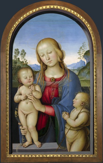 Madonna with St. John the Baptist by Pietro Perugino